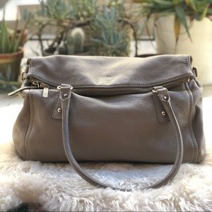 Taupe kate spade 100% leather bag
